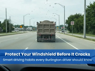 preventing windshield damage from flying stones