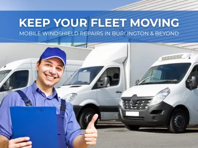 Fleet vehicle windshield maintenance in Burlington