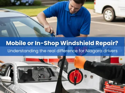 Mobile service vs traditional auto glass repair shops in Niagara Falls